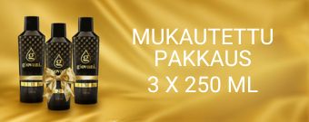 Mukautettu pakkaus 3 x 250 ml